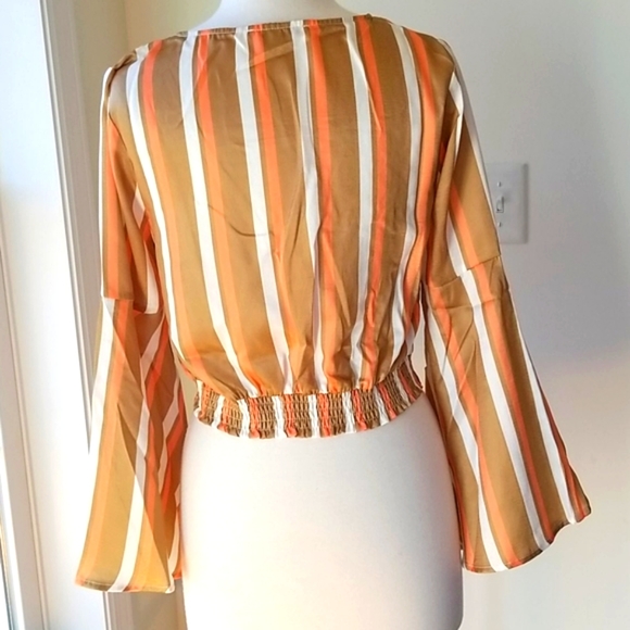 BOUTIQUE 🍏Jealous Tomato Olive & Orange 🍏Crop Top - Picture 7 of 13